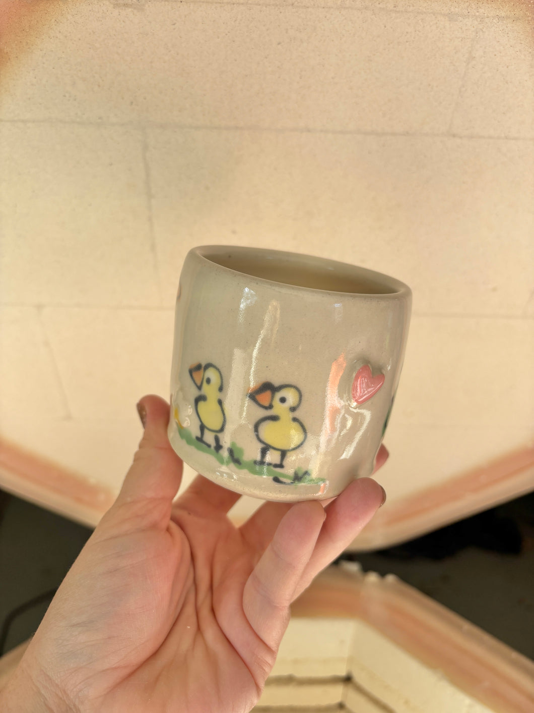 Ducklings & Frog Cup