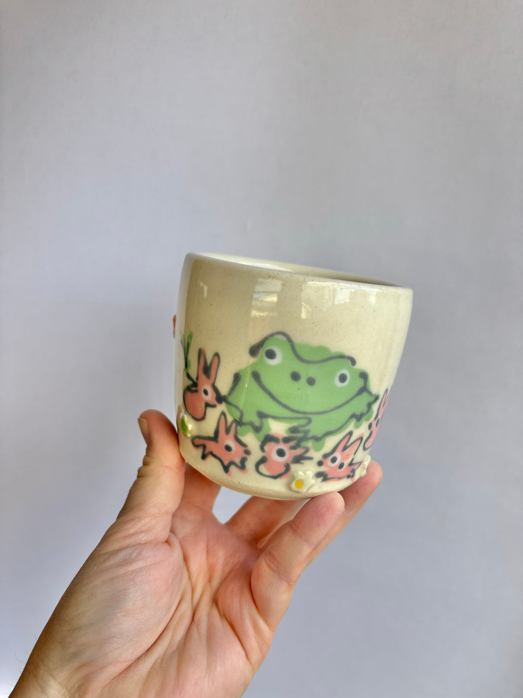 Cozy Bunny Frog Cup