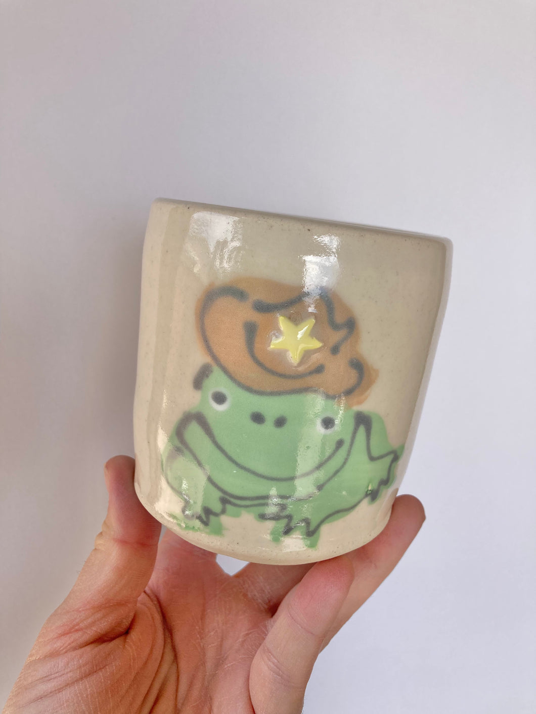 Cowboy Frog Cup